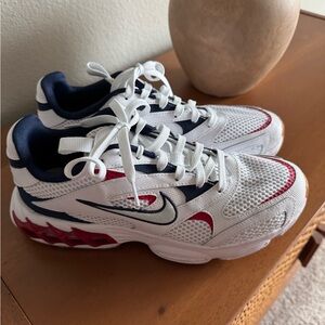 Size 9 - Nike Zoom Air Fire White Mystic Hibiscus Navy